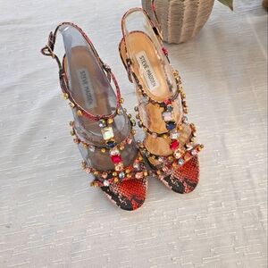 Steven Madden Size 9 Snake Pink